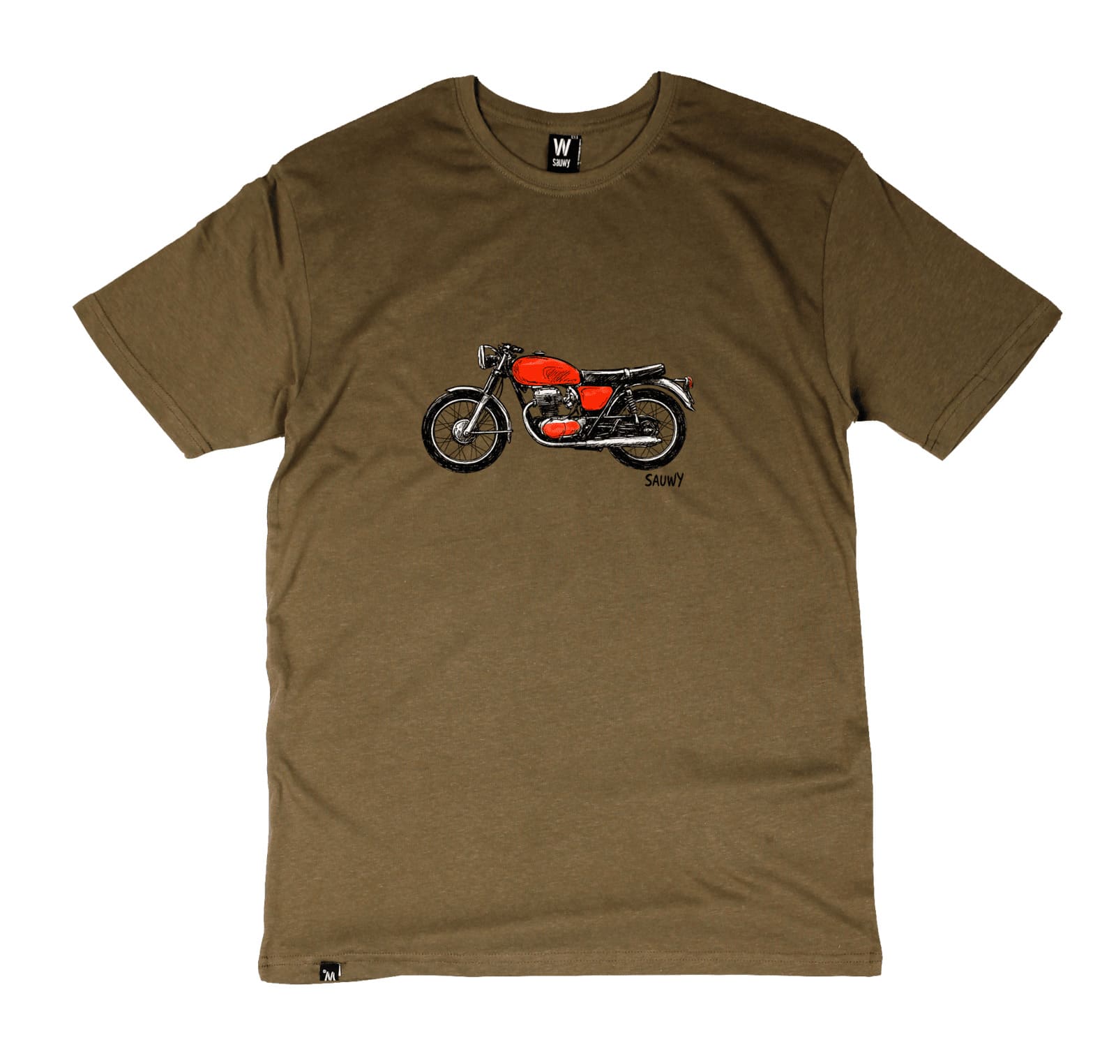 145 KAKI MOTO Camiseta Kaki Moto