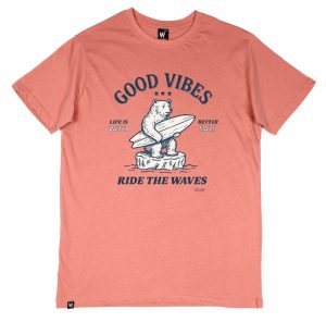Camiseta Rosa Good Vibes