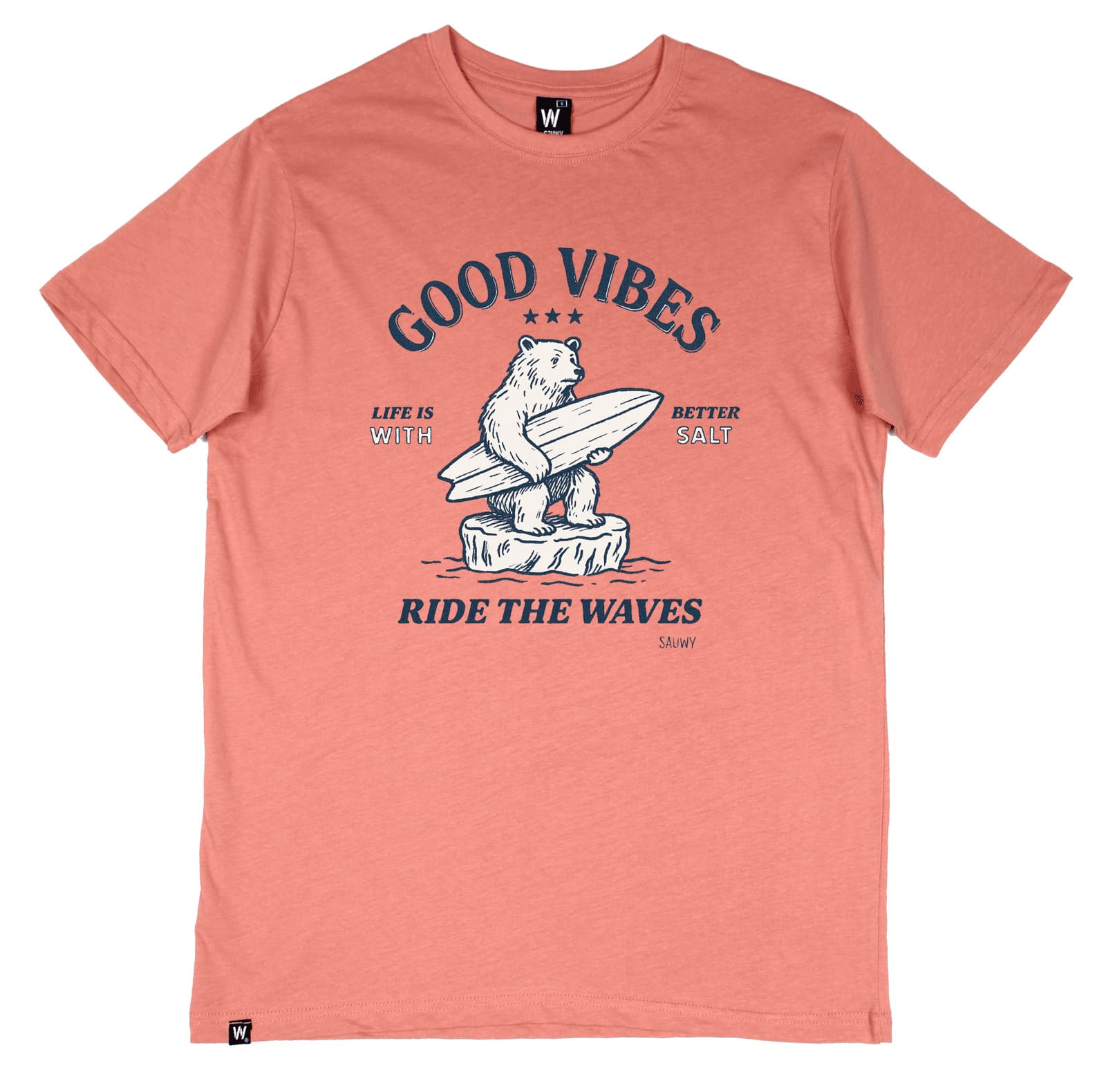 145 ROSA GOOD VIBES Camiseta Rosa Good Vibes