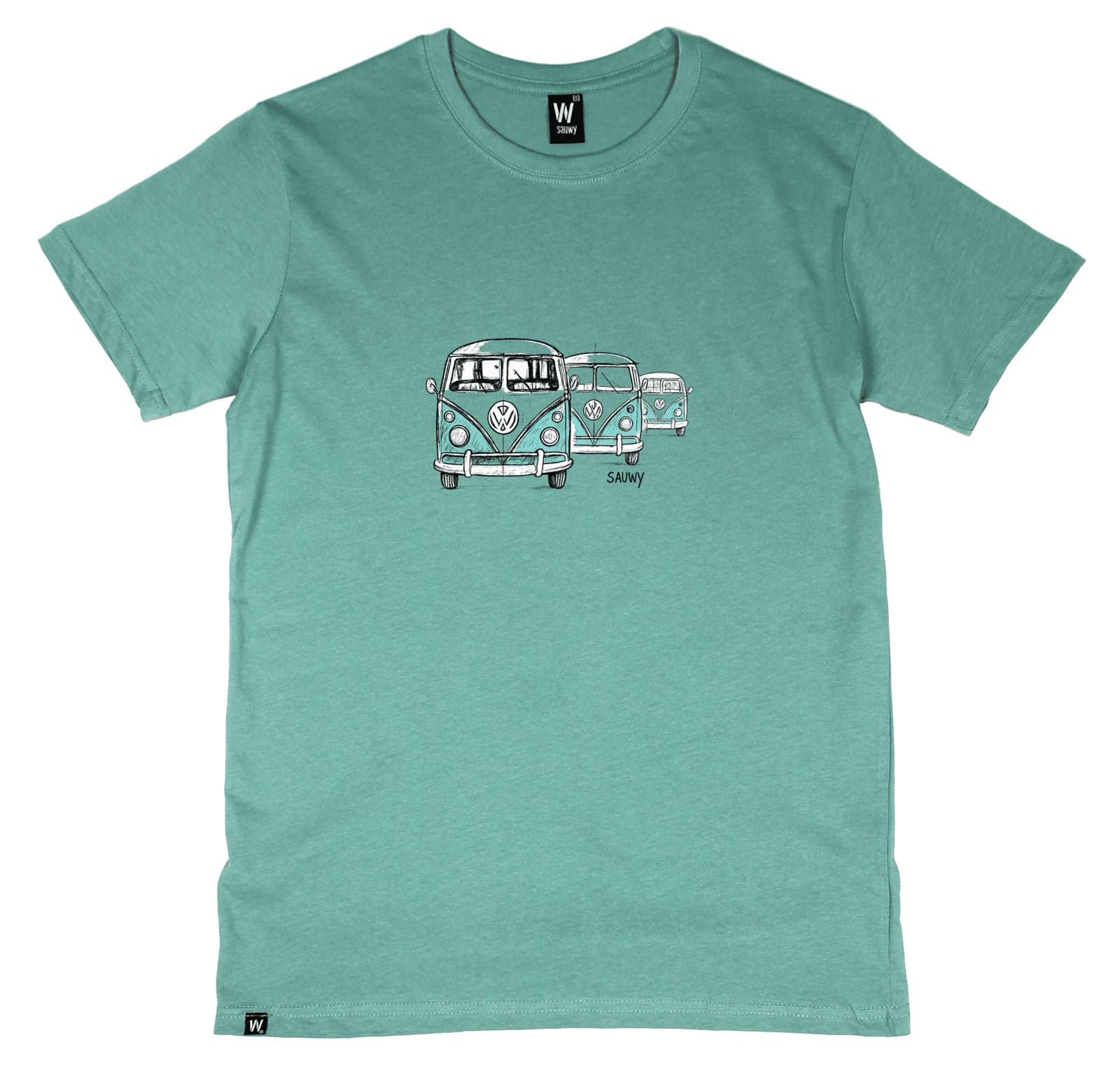 145 VERDE 3 CARAVANAS Camiseta Verde 3 Caravanas