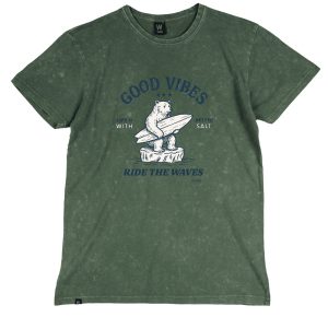 Camiseta Verde Dye Good Vibes
