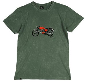 Camiseta Verde Dye Moto