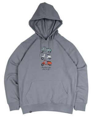 Sudadera Azul 3 Vespas Sauwy