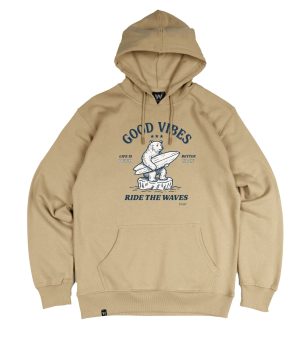 Sudadera Beige Good Vibes Sauwy