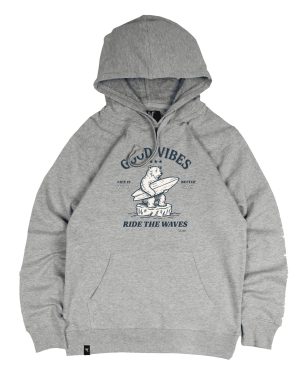 Sudadera Gris Good Vibes Sauwy