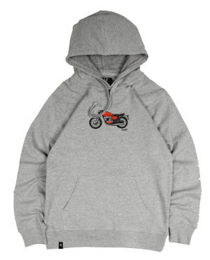 Sudadera Gris Moto Sauwy