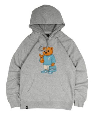 Sudadera Gris Oso Perrito Sauwy