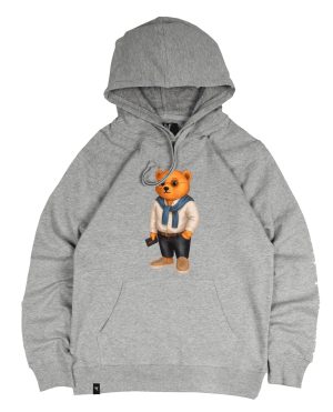 Sudadera Gris Oso Rico Sauwy