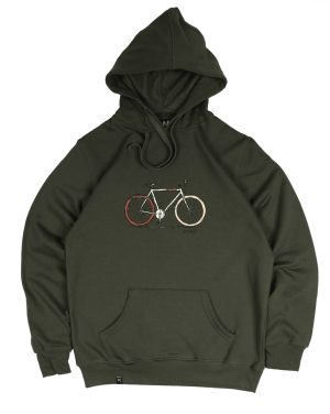 Sudadera Kaki Bici Sauwy