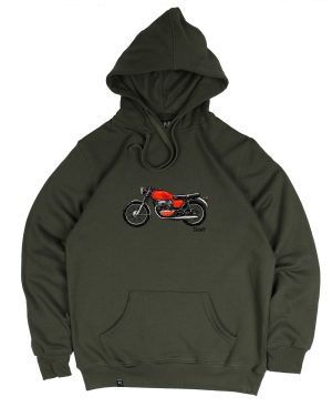 Sudadera Kaki Oso Moto Sauwy