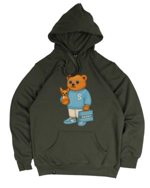 Sudadera Kaki Oso Perrito Sauwy