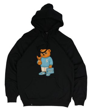 Sudadera Negra Oso Perrito Sauwy