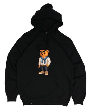 Sudadera Negra Oso Rico Sauwy