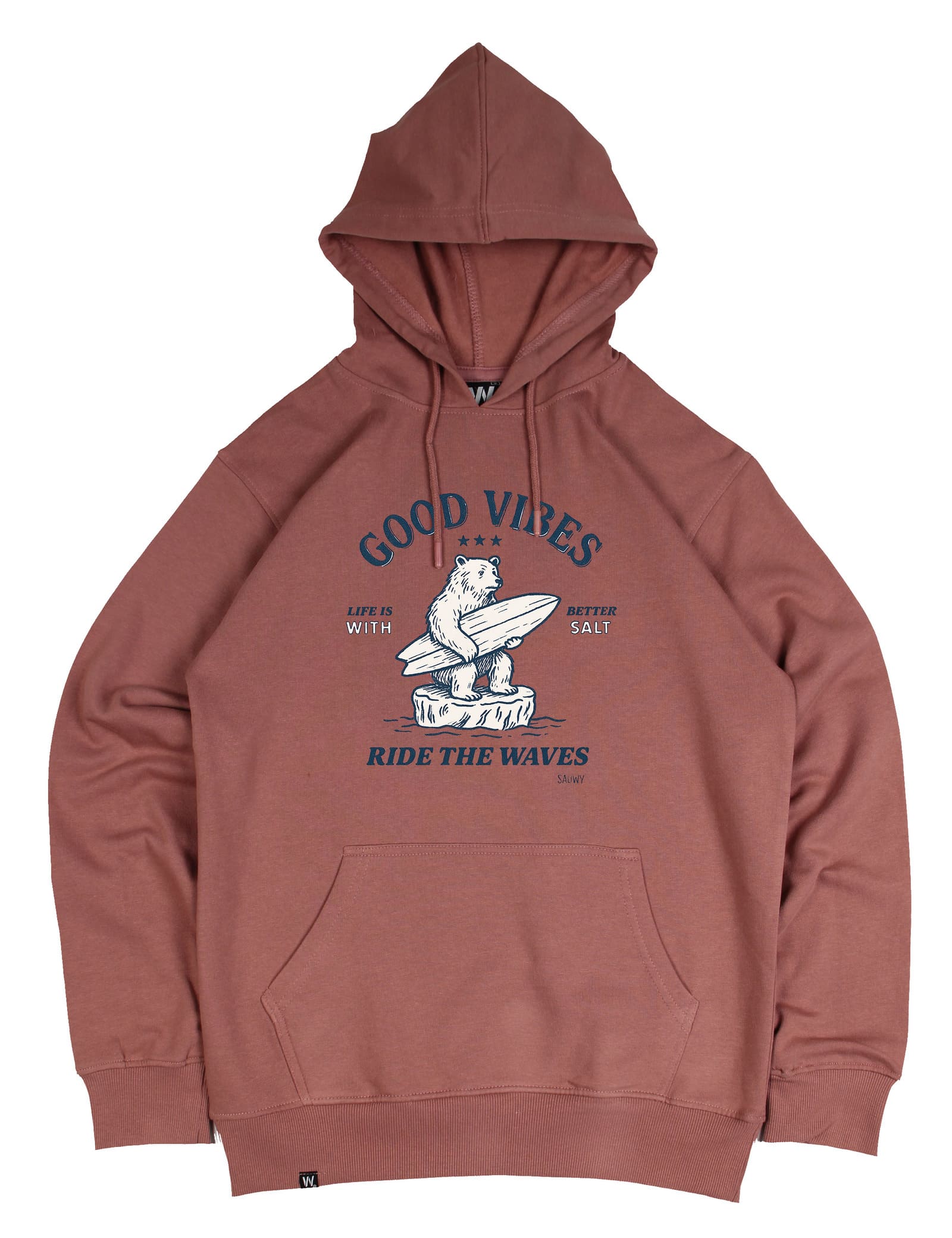 15032 ROSA GOOD VIBES Sudadera Rosa Good Vibes Sauwy