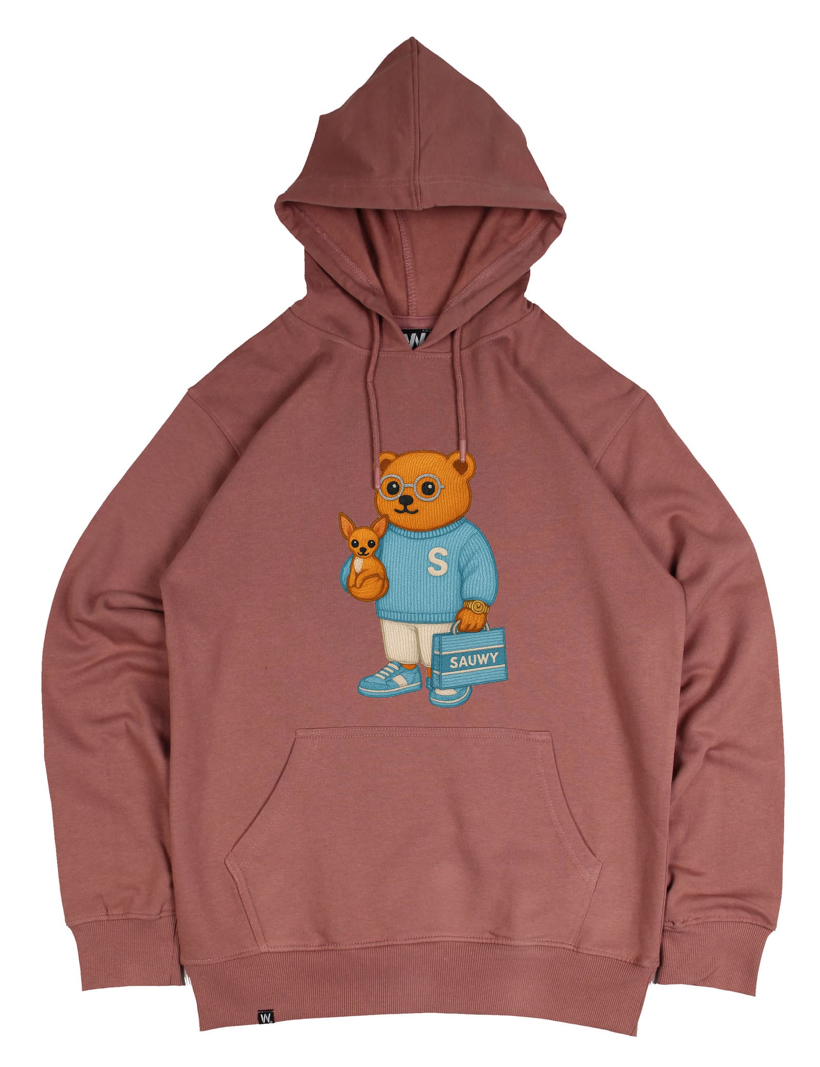 15032 ROSA OSO PERRITO Sudadera Rosa Oso Perrito Sauwy