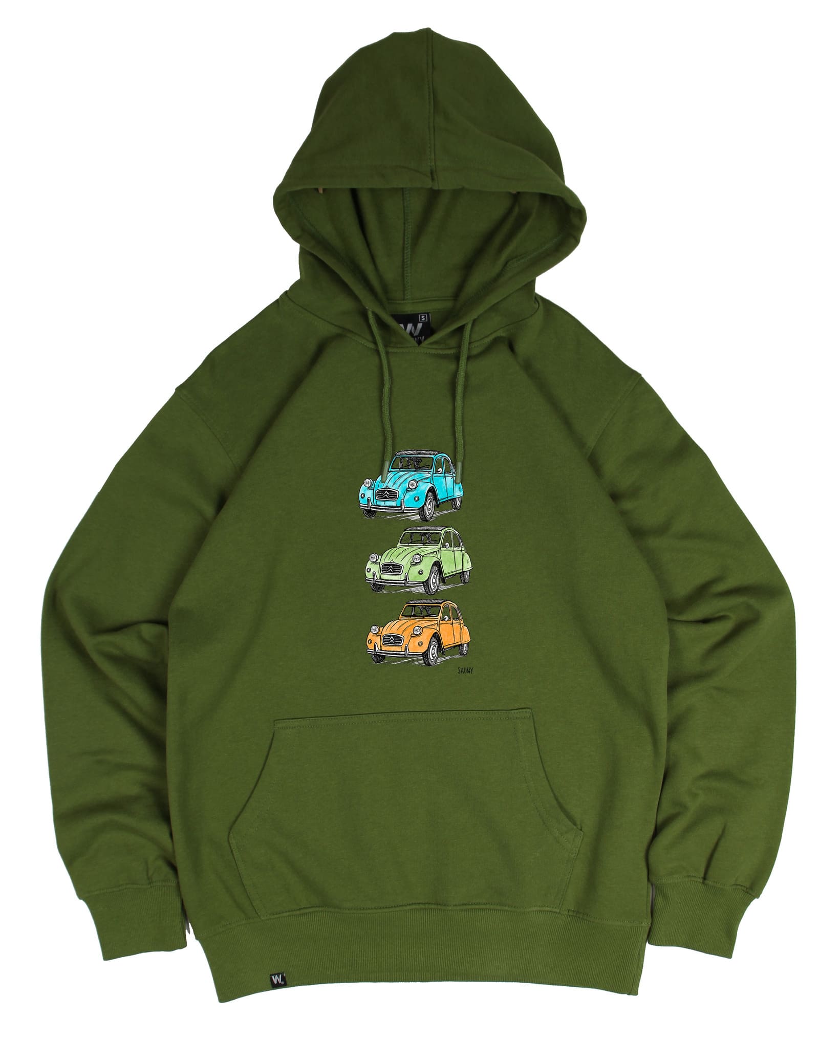 15032 VERDE 3 CITROEN Sudadera Verde 3 Citroëns Sauwy