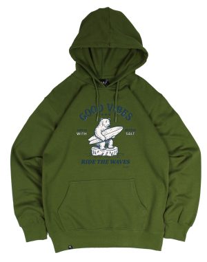 Sudadera Verde Good Vibes Sauwy