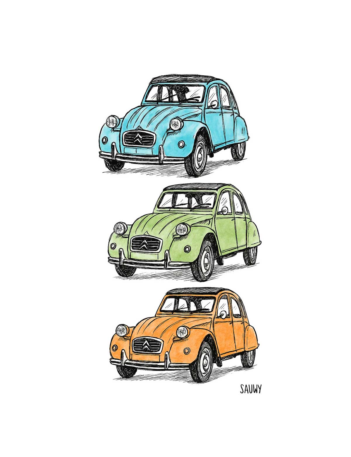 3coches Bañadores y Camisetas Sauwy