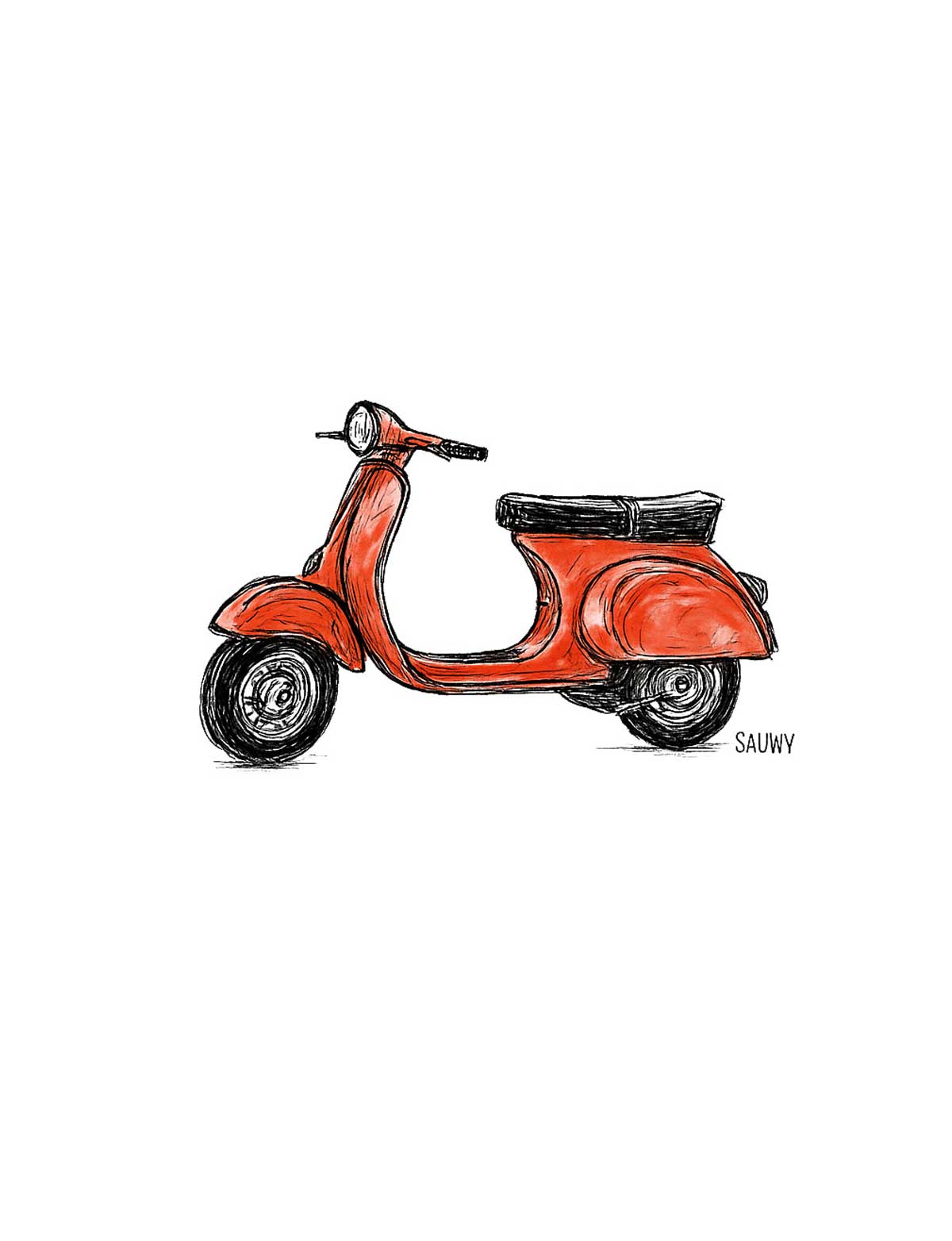 vespa Bañadores y Camisetas Sauwy
